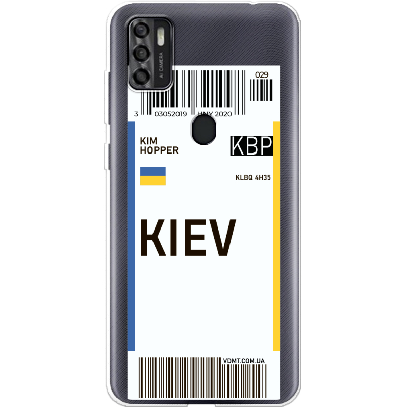 Прозрачный чехол BoxFace ZTE Blade A7S 2020 Ticket Kiev