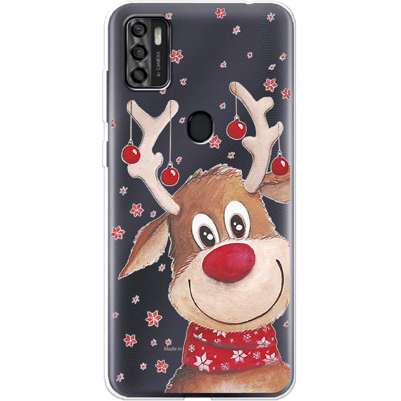 Прозрачный чехол BoxFace ZTE Blade A7S 2020 Winter Deer