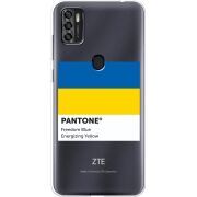 Прозрачный чехол BoxFace ZTE Blade A7S 2020 Pantone вільний синій