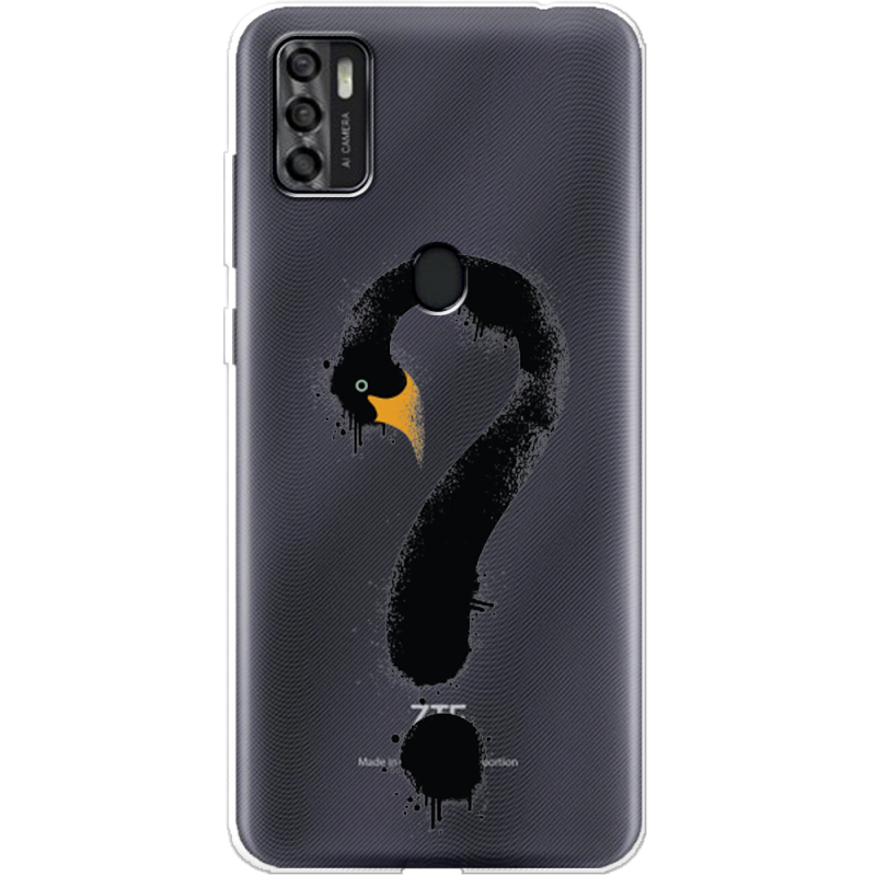Прозрачный чехол BoxFace ZTE Blade A7S 2020 Swan question