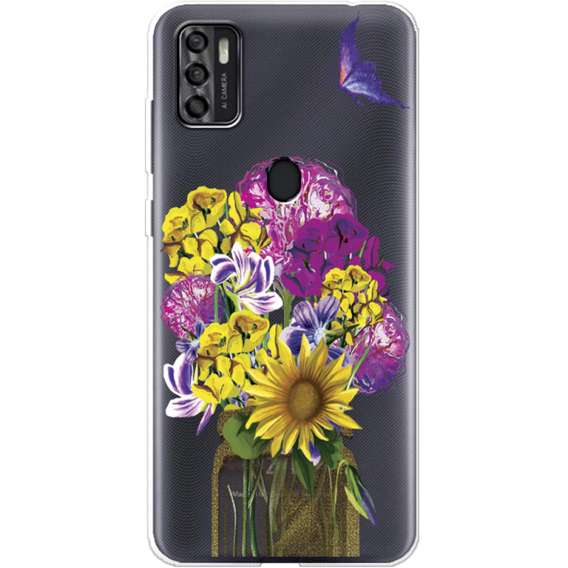 Прозрачный чехол BoxFace ZTE Blade A7S 2020 My Bouquet