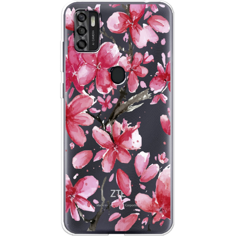 Прозрачный чехол BoxFace ZTE Blade A7S 2020 Pink Magnolia