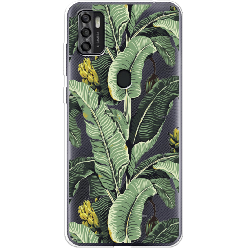 Прозрачный чехол BoxFace ZTE Blade A7S 2020 Banana Leaves