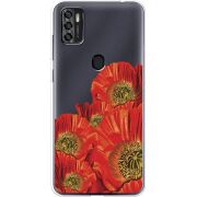 Прозрачный чехол BoxFace ZTE Blade A7S 2020 Red Poppies