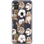 Прозрачный чехол BoxFace ZTE Blade A7S 2020 Cotton and Rabbits