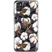 Прозрачный чехол BoxFace ZTE Blade A7S 2020 Cotton flowers