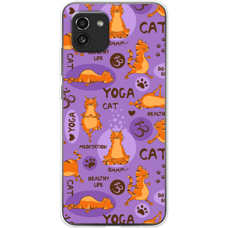 Чехол BoxFace Samsung Galaxy A03 (A035) Yoga Cat