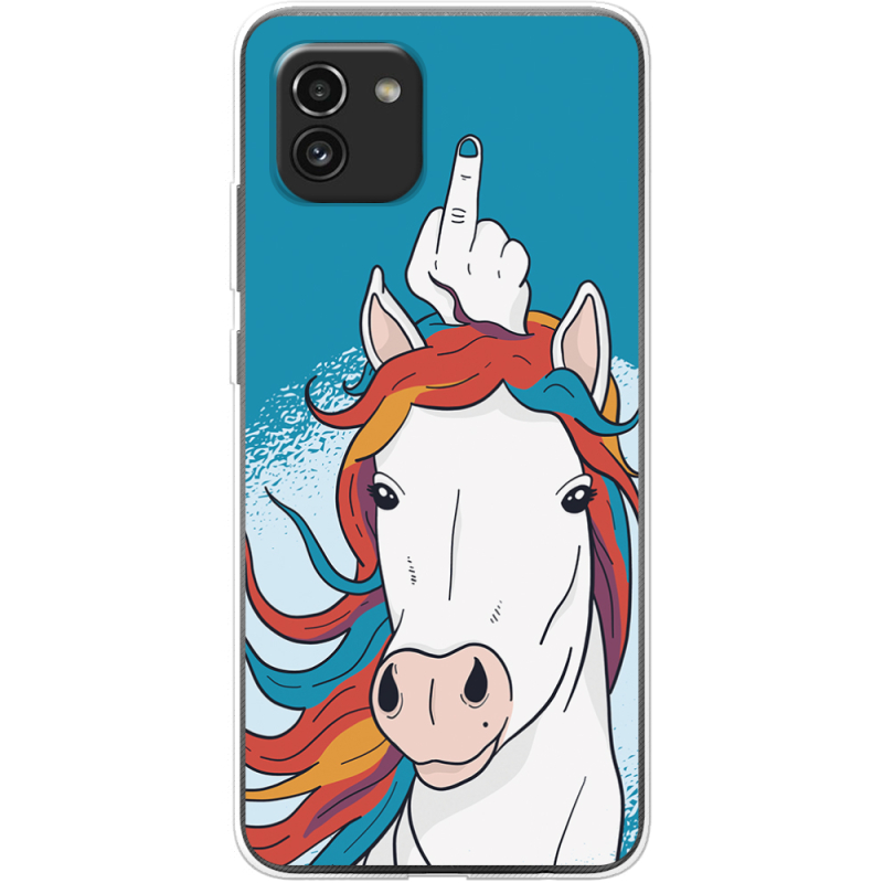 Чехол BoxFace Samsung Galaxy A03 (A035) Fuck Unicorn