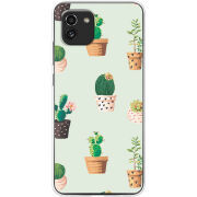 Чехол BoxFace Samsung Galaxy A03 (A035) L-green Cacti