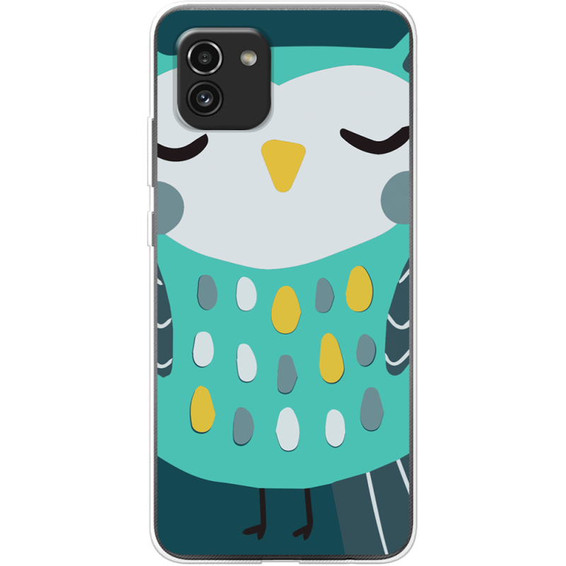 Чехол BoxFace Samsung Galaxy A03 (A035) Green Owl