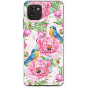 Чехол BoxFace Samsung Galaxy A03 (A035) Birds and Flowers
