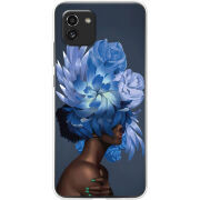 Чехол BoxFace Samsung Galaxy A03 (A035) Exquisite Blue Flowers