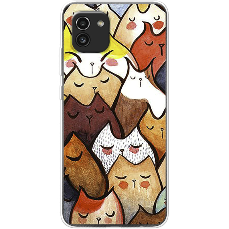 Чехол BoxFace Samsung Galaxy A03 (A035) Sleepy Cats