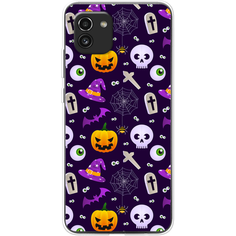 Чехол BoxFace Samsung Galaxy A03 (A035) Halloween Purple Mood