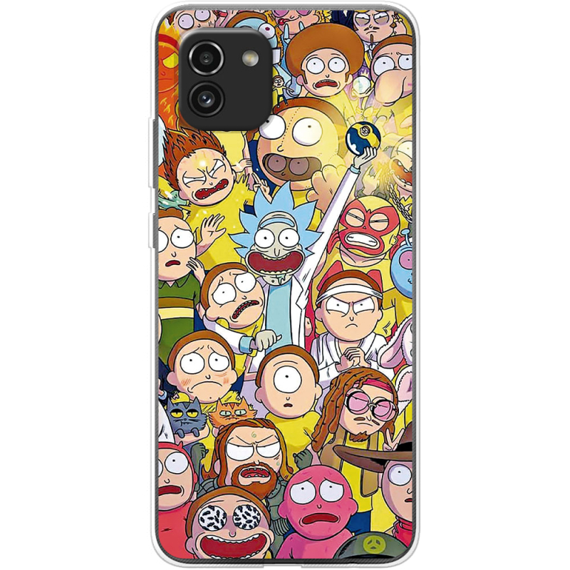 Чехол BoxFace Samsung Galaxy A03 (A035) Rick and Morty