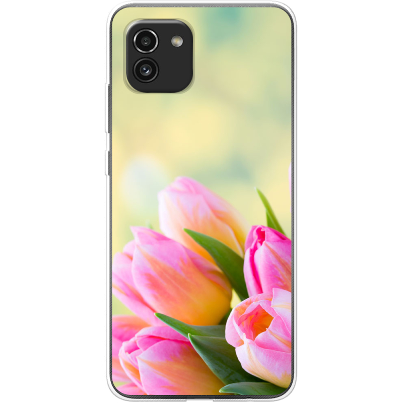 Чехол BoxFace Samsung Galaxy A03 (A035) Bouquet of Tulips