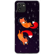 Чехол BoxFace Samsung Galaxy A03 (A035) Fox-Astronauts