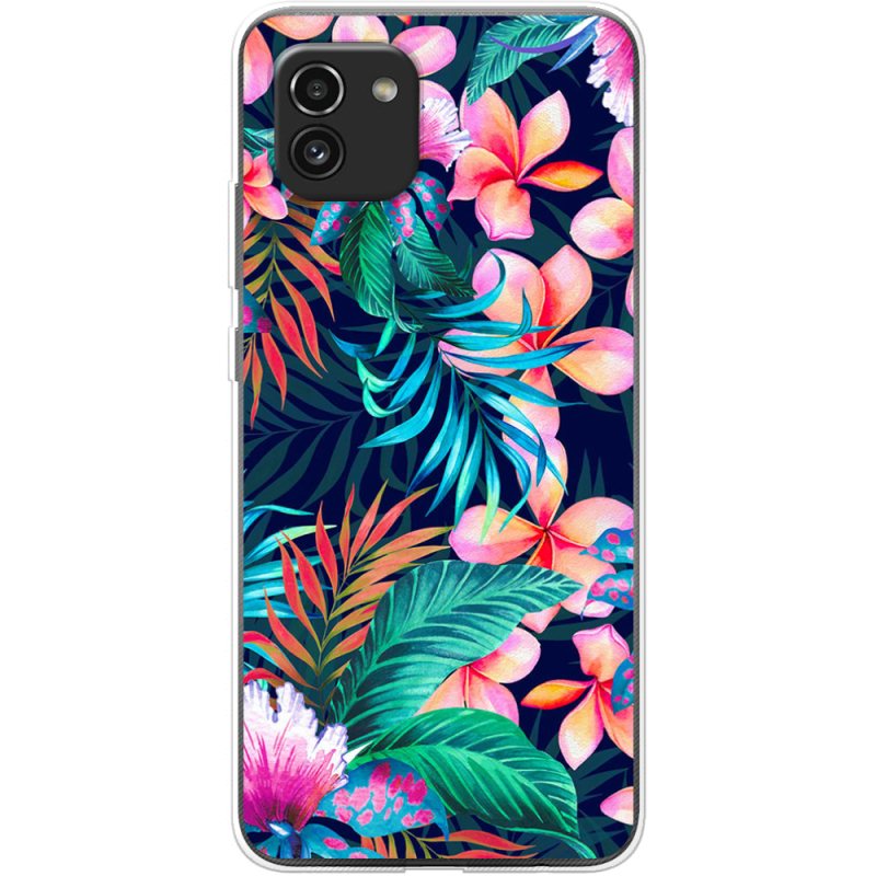 Чехол BoxFace Samsung Galaxy A03 (A035) flowers in the tropics