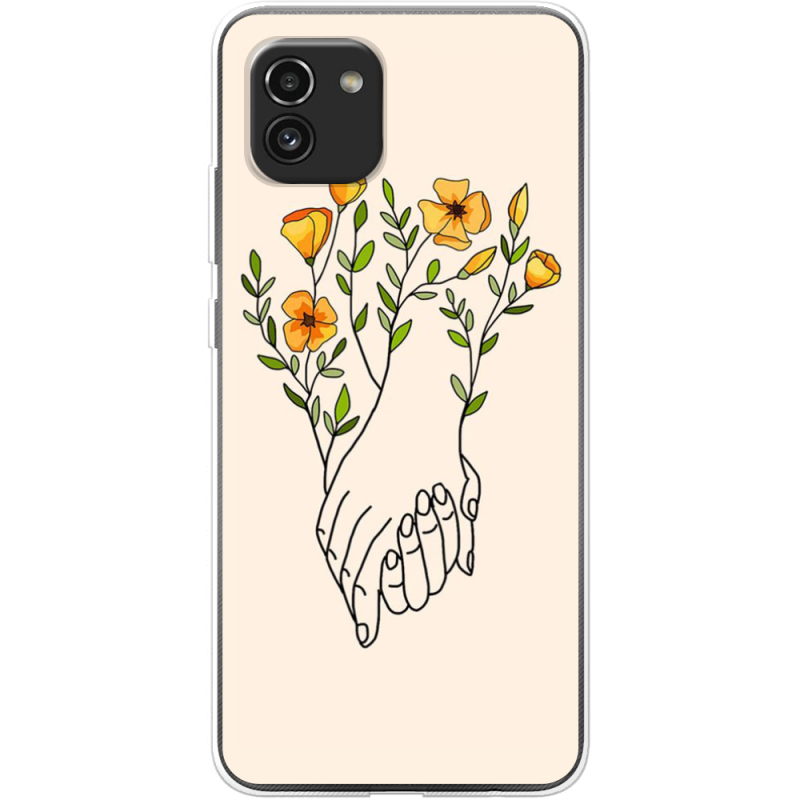 Чехол BoxFace Samsung Galaxy A03 (A035) Flower Hands