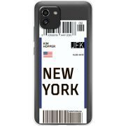 Прозрачный чехол BoxFace Samsung Galaxy A03 (A035) Ticket New York