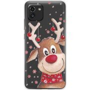 Прозрачный чехол BoxFace Samsung Galaxy A03 (A035) Winter Deer