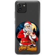 Прозрачный чехол BoxFace Samsung Galaxy A03 (A035) Cool Santa
