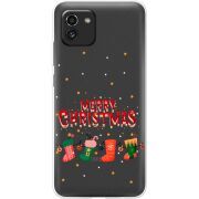 Прозрачный чехол BoxFace Samsung Galaxy A03 (A035) Merry Christmas