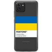 Прозрачный чехол BoxFace Samsung Galaxy A03 (A035) Pantone вільний синій