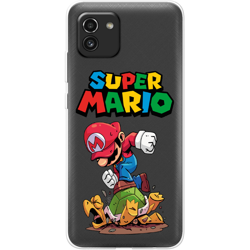 Прозрачный чехол BoxFace Samsung Galaxy A03 (A035) Super Mario