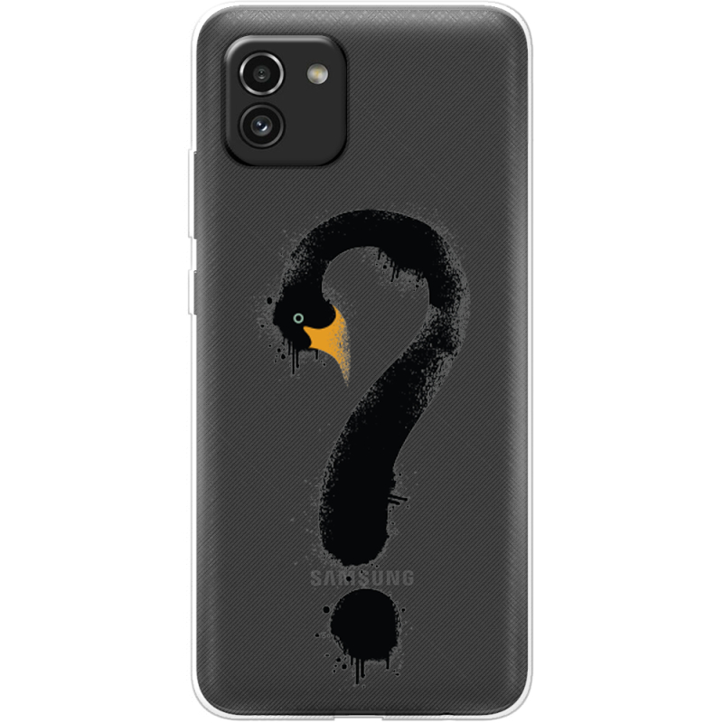 Прозрачный чехол BoxFace Samsung Galaxy A03 (A035) Swan question