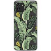 Прозрачный чехол BoxFace Samsung Galaxy A03 (A035) Banana Leaves