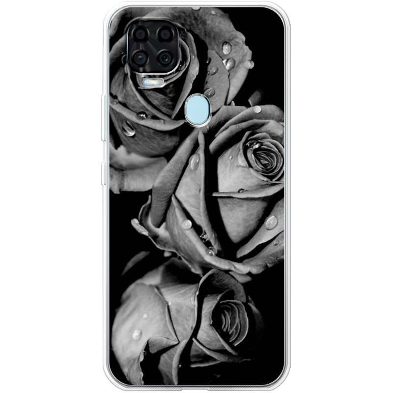 Чехол BoxFace ZTE Blade V2020 Black and White Roses