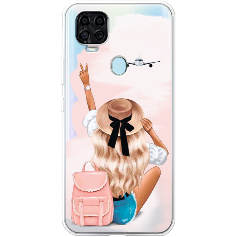 Прозрачный чехол BoxFace ZTE Blade V2020 Travel Girl