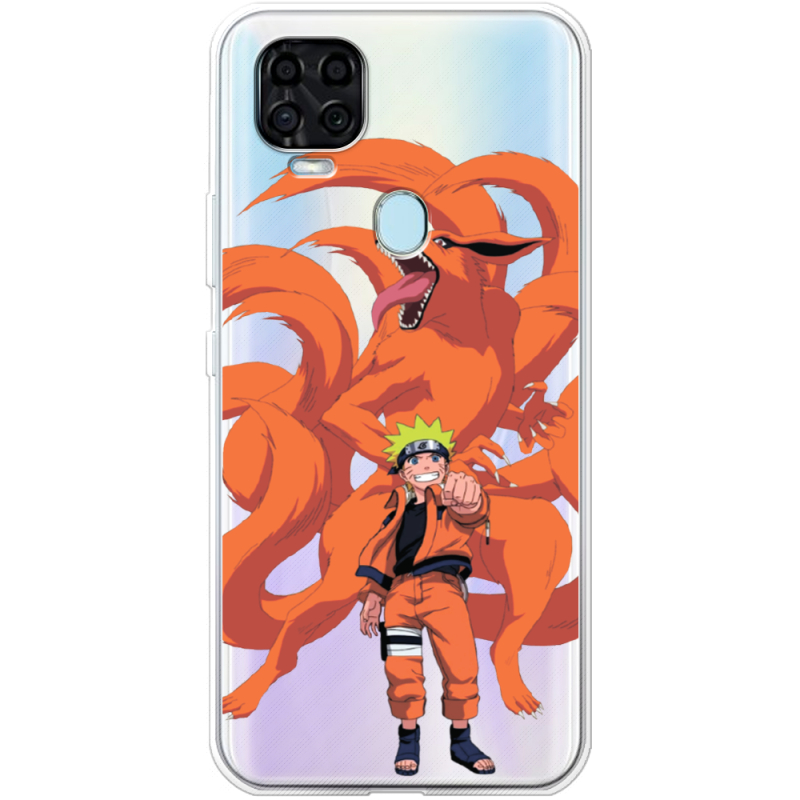 Прозрачный чехол BoxFace ZTE Blade V2020 Naruto and Kurama