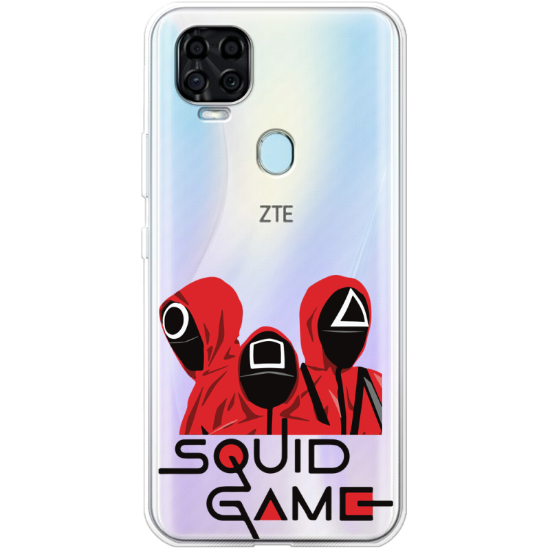 Прозрачный чехол BoxFace ZTE Blade V2020 siquid game люди в красном