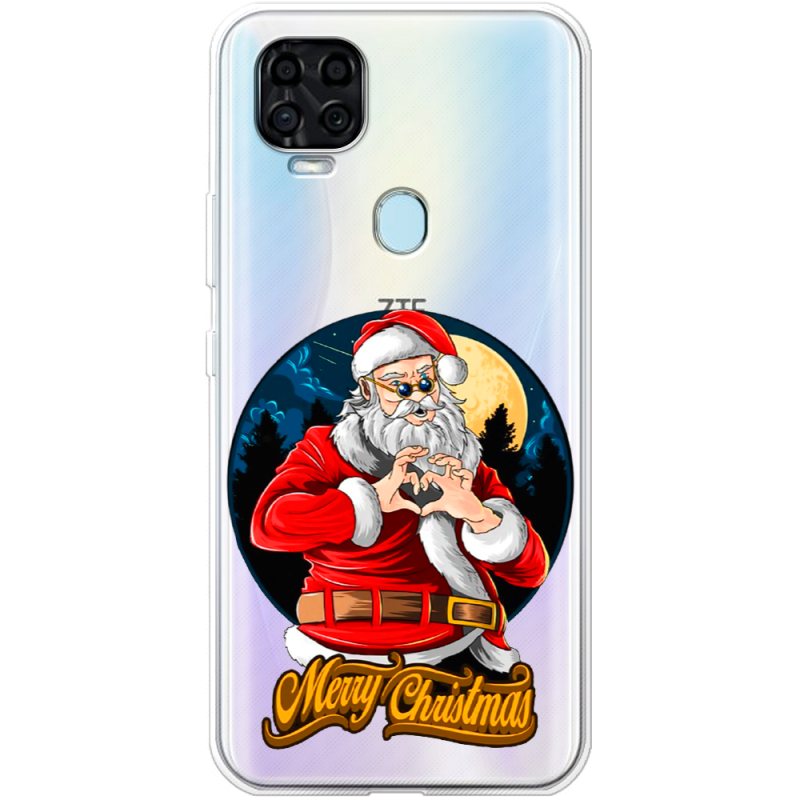 Прозрачный чехол BoxFace ZTE Blade V2020 Cool Santa