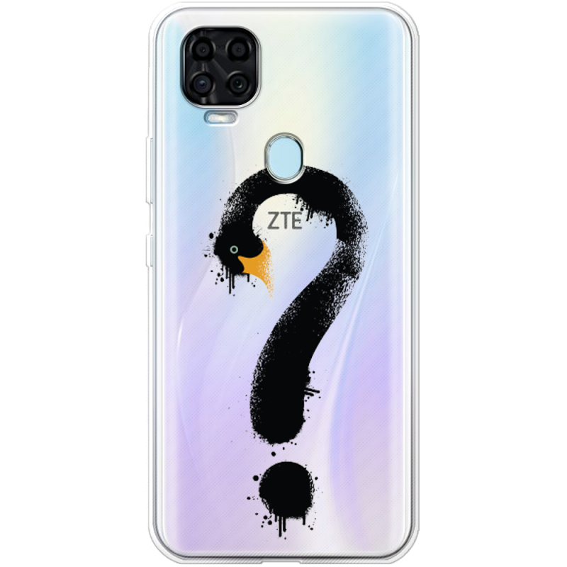Прозрачный чехол BoxFace ZTE Blade V2020 Swan question