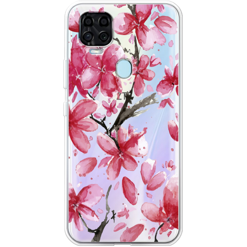 Прозрачный чехол BoxFace ZTE Blade V2020 Pink Magnolia