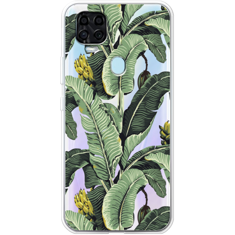 Прозрачный чехол BoxFace ZTE Blade V2020 Banana Leaves