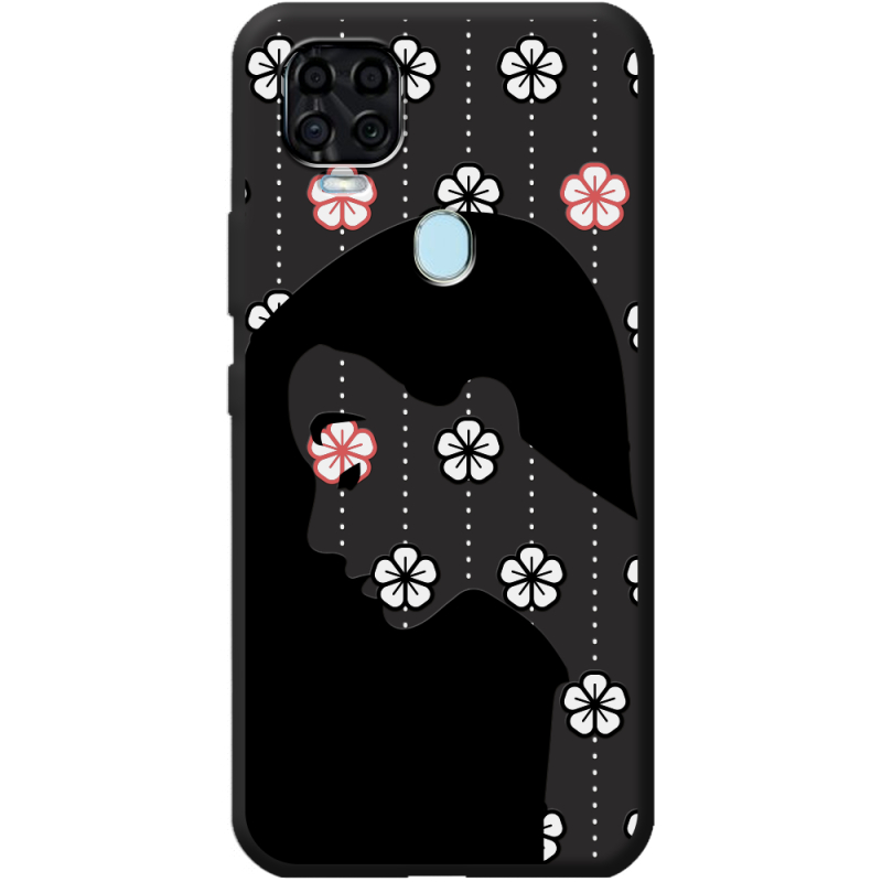 Черный чехол BoxFace ZTE Blade V2020 Flower Hair