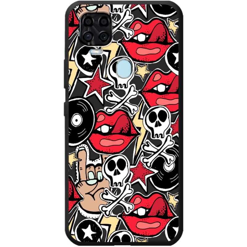 Черный чехол BoxFace ZTE Blade V2020 Rock Graffiti