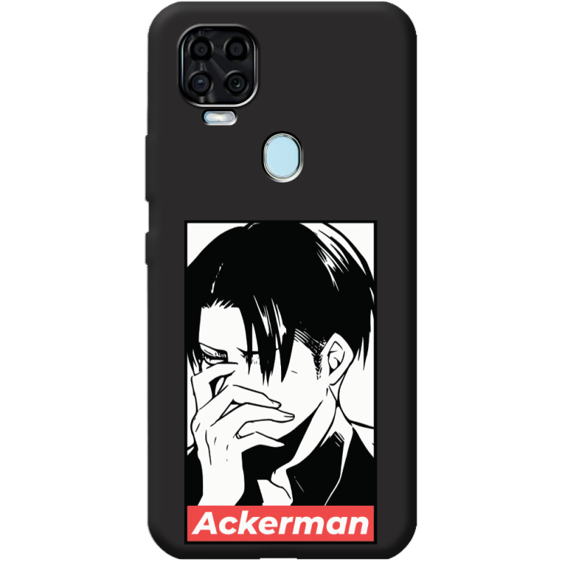 Черный чехол BoxFace ZTE Blade V2020 Attack On Titan - Ackerman