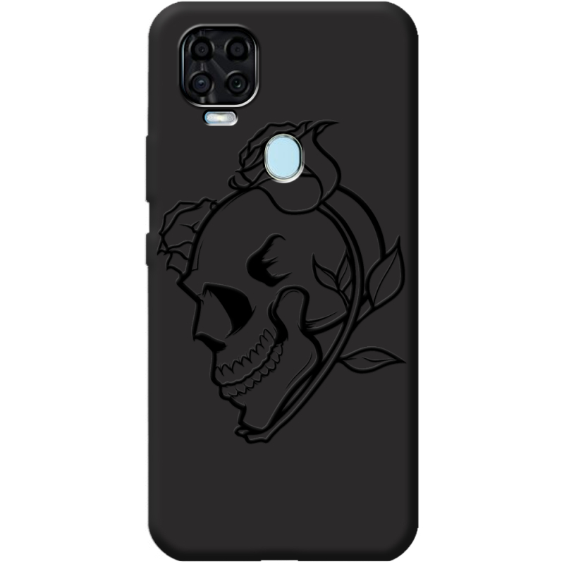 Черный чехол BoxFace ZTE Blade V2020 Skull and Roses