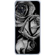 Чехол BoxFace ZTE Blade V2020 Smart Black and White Roses