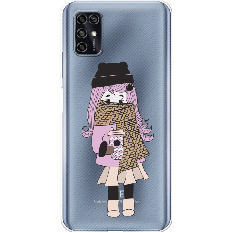 Прозрачный чехол BoxFace ZTE Blade V2020 Smart Winter Morning Girl