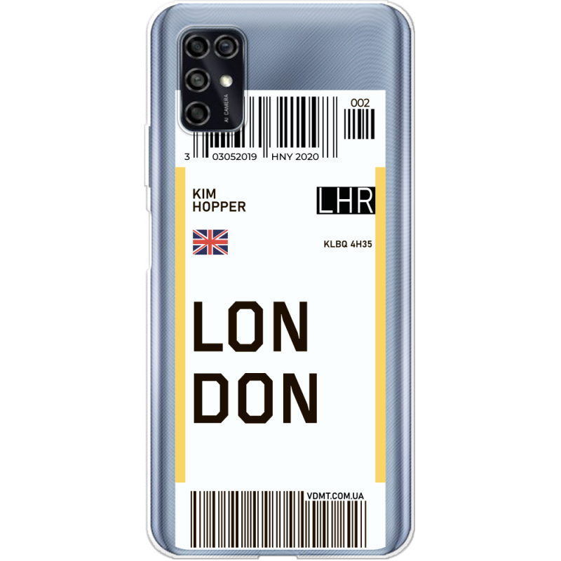 Прозрачный чехол BoxFace ZTE Blade V2020 Smart Ticket London