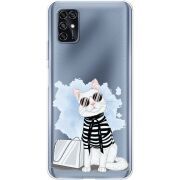 Прозрачный чехол BoxFace ZTE Blade V2020 Smart Cat Style