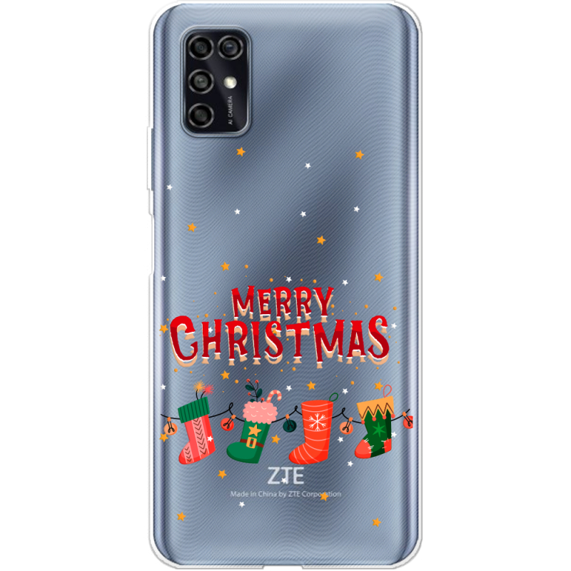 Прозрачный чехол BoxFace ZTE Blade V2020 Smart Merry Christmas