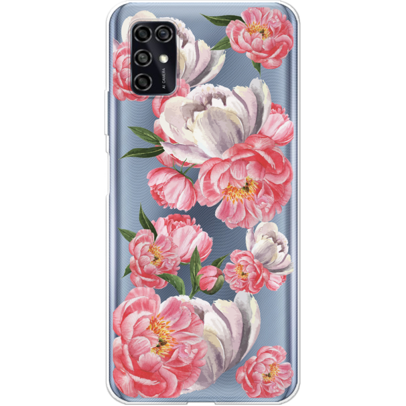 Прозрачный чехол BoxFace ZTE Blade V2020 Smart Peony Watercolor Style