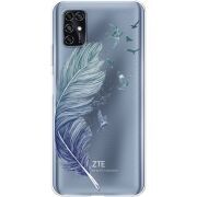 Прозрачный чехол BoxFace ZTE Blade V2020 Smart Feather